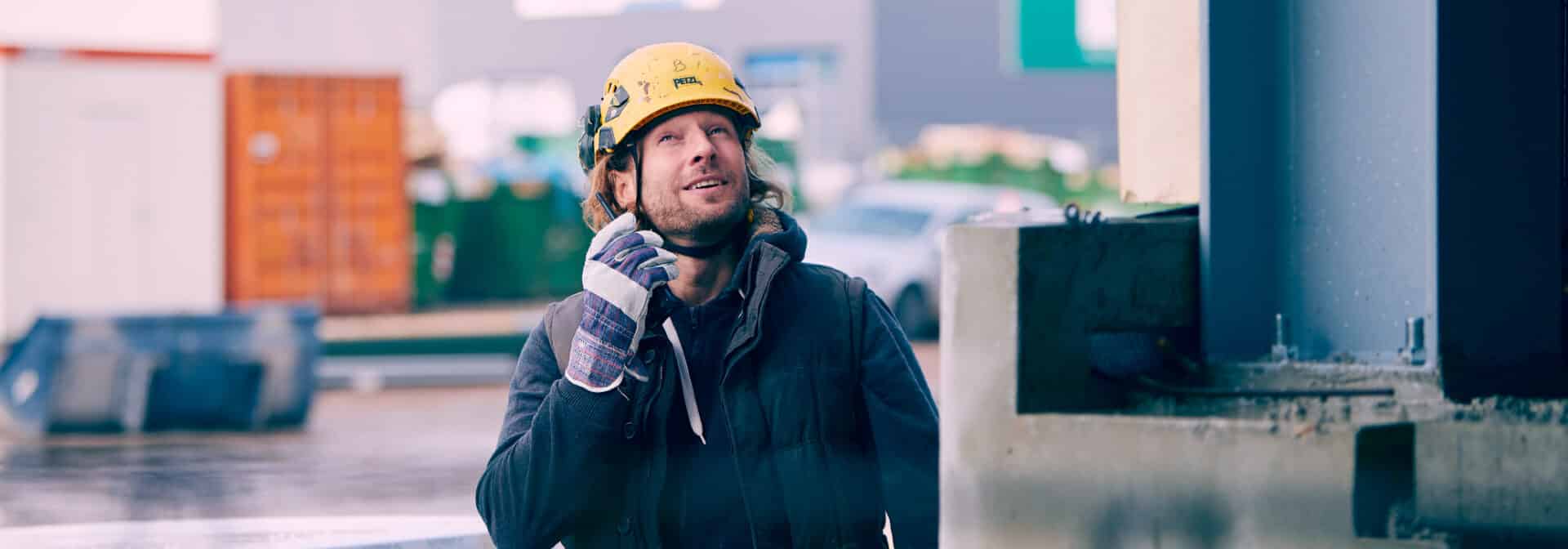 Bouw ondernemer aan het werk